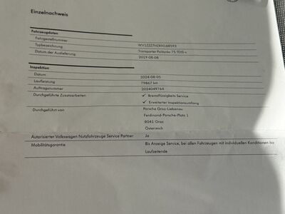 VW Transporter T6 Gebrauchtwagen