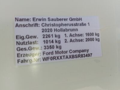 Ford Transit Custom Vorführwagen