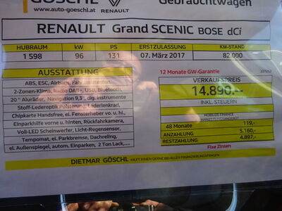 Renault Scénic Gebrauchtwagen