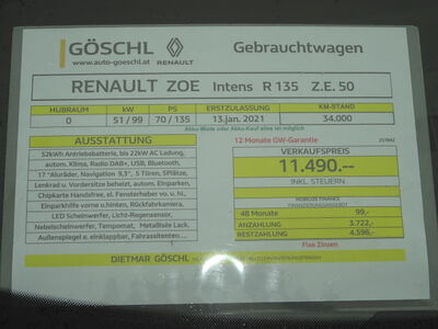 Renault Zoe Gebrauchtwagen