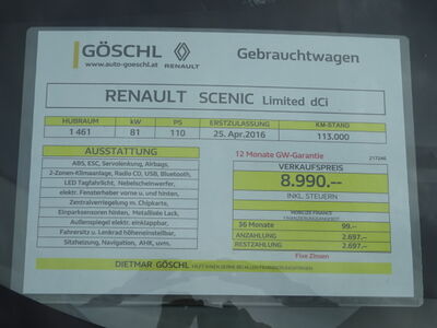 Renault Scénic Gebrauchtwagen Renault Scénic Gebrauchtwagen