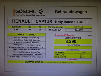 Renault Captur Gebrauchtwagen