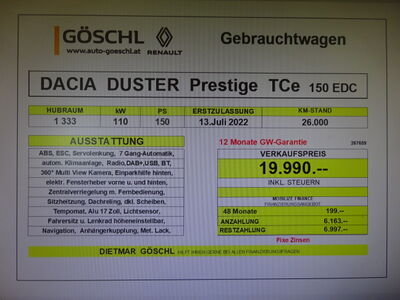 Dacia Duster Gebrauchtwagen Dacia Duster Gebrauchtwagen