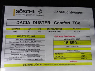 Dacia Duster Gebrauchtwagen