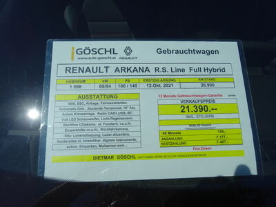 Renault Arkana Gebrauchtwagen Renault Arkana Gebrauchtwagen