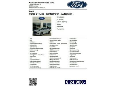 Ford Puma Gebrauchtwagen Ford Puma Gebrauchtwagen