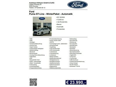 Ford Puma Gebrauchtwagen Ford Puma Gebrauchtwagen