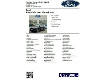 Ford Puma Gebrauchtwagen Ford Puma Gebrauchtwagen
