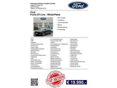Ford Puma Gebrauchtwagen Ford Puma Gebrauchtwagen