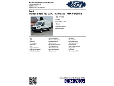 Ford Transit Tageszulassung