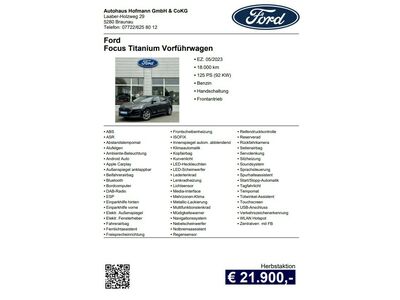 Ford Focus Vorführwagen Ford Focus Vorführwagen