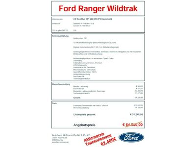 Ford Ranger Tageszulassung Ford Ranger Tageszulassung