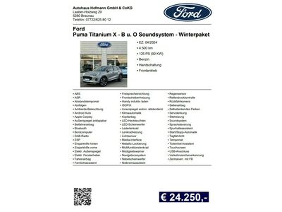 Ford Puma Gebrauchtwagen Ford Puma Gebrauchtwagen