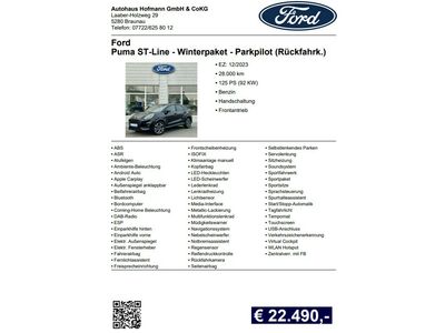 Ford Puma Gebrauchtwagen Ford Puma Gebrauchtwagen