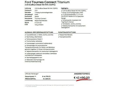 Ford Tourneo Connect Neuwagen