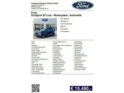 Ford EcoSport Gebrauchtwagen Ford EcoSport Gebrauchtwagen