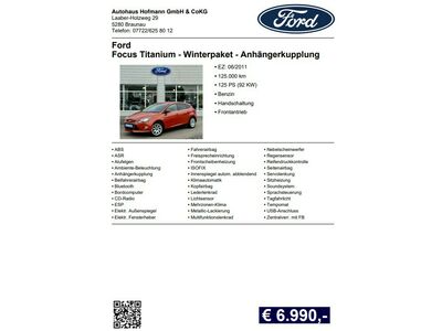 Ford Focus Gebrauchtwagen
