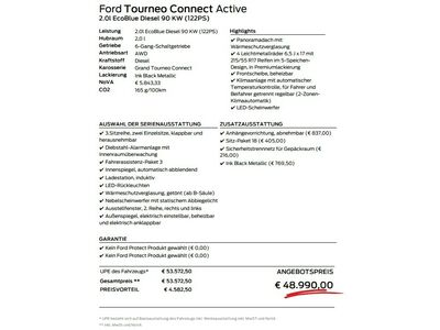 Ford Tourneo Connect Neuwagen Ford Tourneo Connect Neuwagen