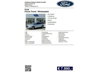Ford Focus Gebrauchtwagen