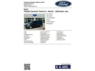 Ford Transit Connect Gebrauchtwagen