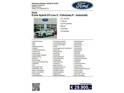 Ford Puma Vorführwagen Ford Puma Vorführwagen
