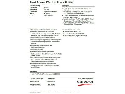 Ford Puma Neuwagen Ford Puma Neuwagen