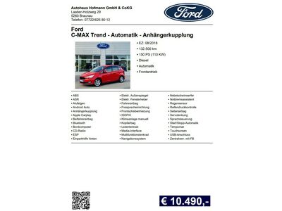 Ford C-MAX Gebrauchtwagen Ford C-MAX Gebrauchtwagen
