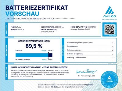 Tesla Model S Gebrauchtwagen Tesla Model S Gebrauchtwagen