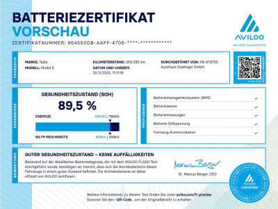 Tesla Model S Gebrauchtwagen Tesla Model S Gebrauchtwagen
