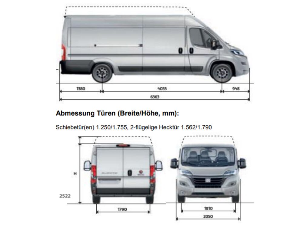 Fiat Ducato Tageszulassung