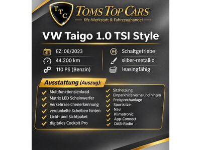 VW Taigo Gebrauchtwagen VW Taigo Gebrauchtwagen