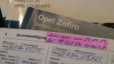 Opel Zafira Gebrauchtwagen Opel Zafira Gebrauchtwagen
