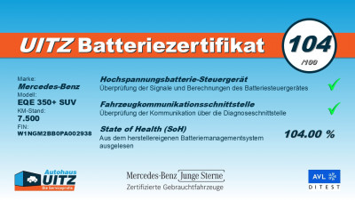 Mercedes-Benz EQE Gebrauchtwagen Mercedes-Benz EQE Gebrauchtwagen