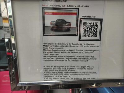 Mercedes-Benz S-Klasse Oldtimer