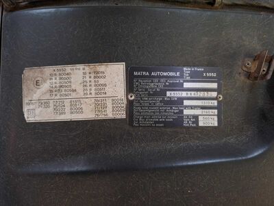 Matra Talbot Murena Oldtimer Matra Talbot Murena Oldtimer