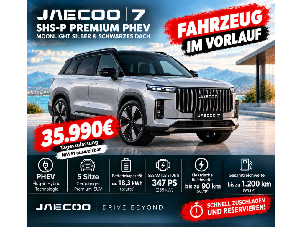 Jaecoo Jaecoo 7 Tageszulassung