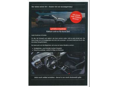 Dacia Duster Neuwagen