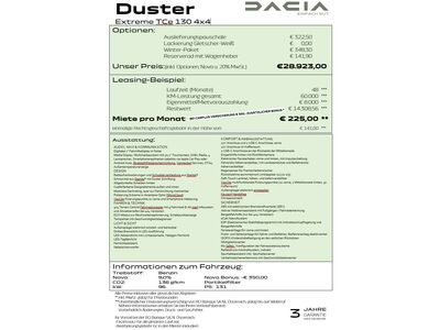 Dacia Duster Neuwagen