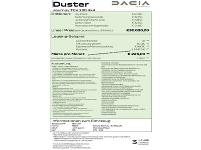 Dacia Duster Neuwagen