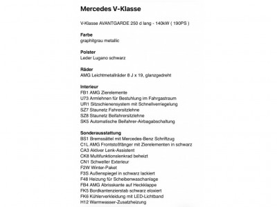 Mercedes-Benz V-Klasse Jahreswagen Mercedes-Benz V-Klasse Jahreswagen