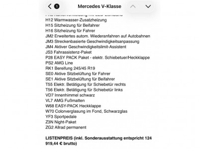 Mercedes-Benz V-Klasse Jahreswagen Mercedes-Benz V-Klasse Jahreswagen