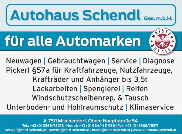 Autohaus Schendl Ges.m.b.H Mischendorf Autohaus Schendl Ges.m.b.H Mischendorf