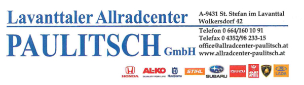 Lavanttaler Allradcenter Paulitsch GmbH, St. Stefan im Lavanttal, Kärnten Lavanttaler Allradcenter Paulitsch GmbH, St. Stefan im Lavanttal, Kärnten